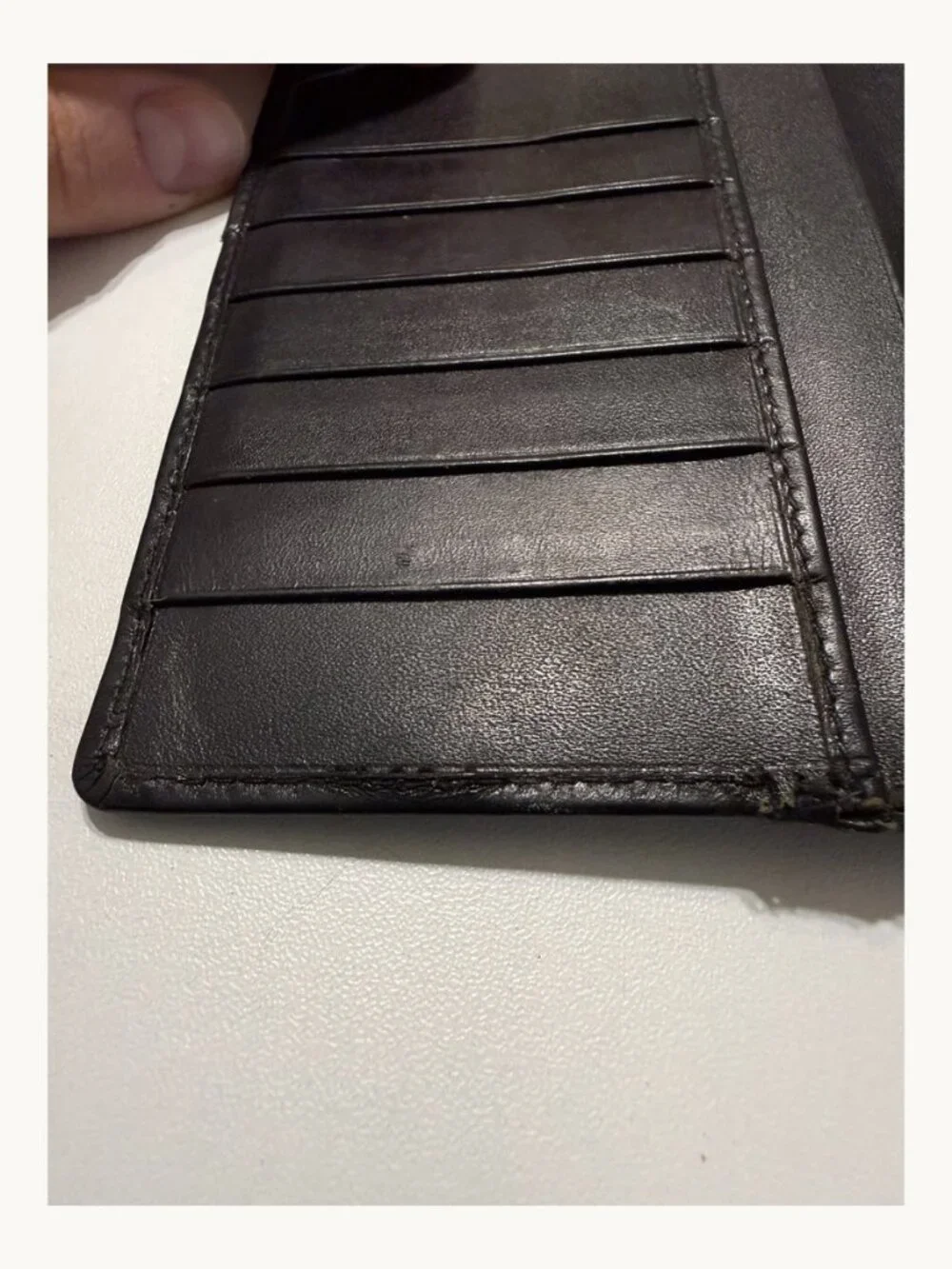 Dunhill Black Leather Long Bifold Wallet